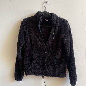 Size XS* No Boundaries Fuzzy Zip Sweater